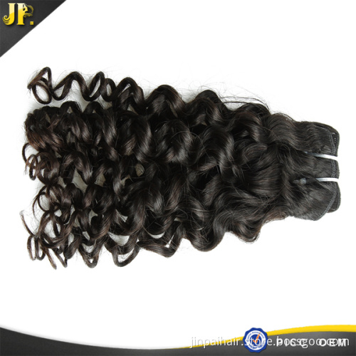 Double Layers Mongolian Human Hair 8A Jerry Curl Hair Weft